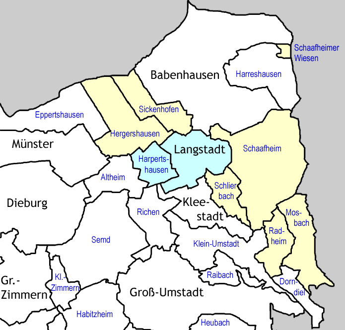 �bersicht Altkreis Dieburg NO. D. Diehl