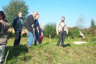 Bei der Führung übers Gelände