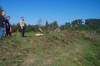 Auf dem Freigelände der Naturschutzscheune