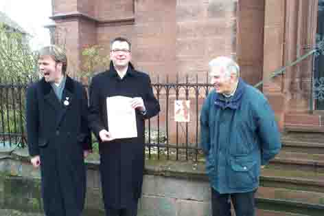 Verleihung der Plakette Lebensraum Kirchturm